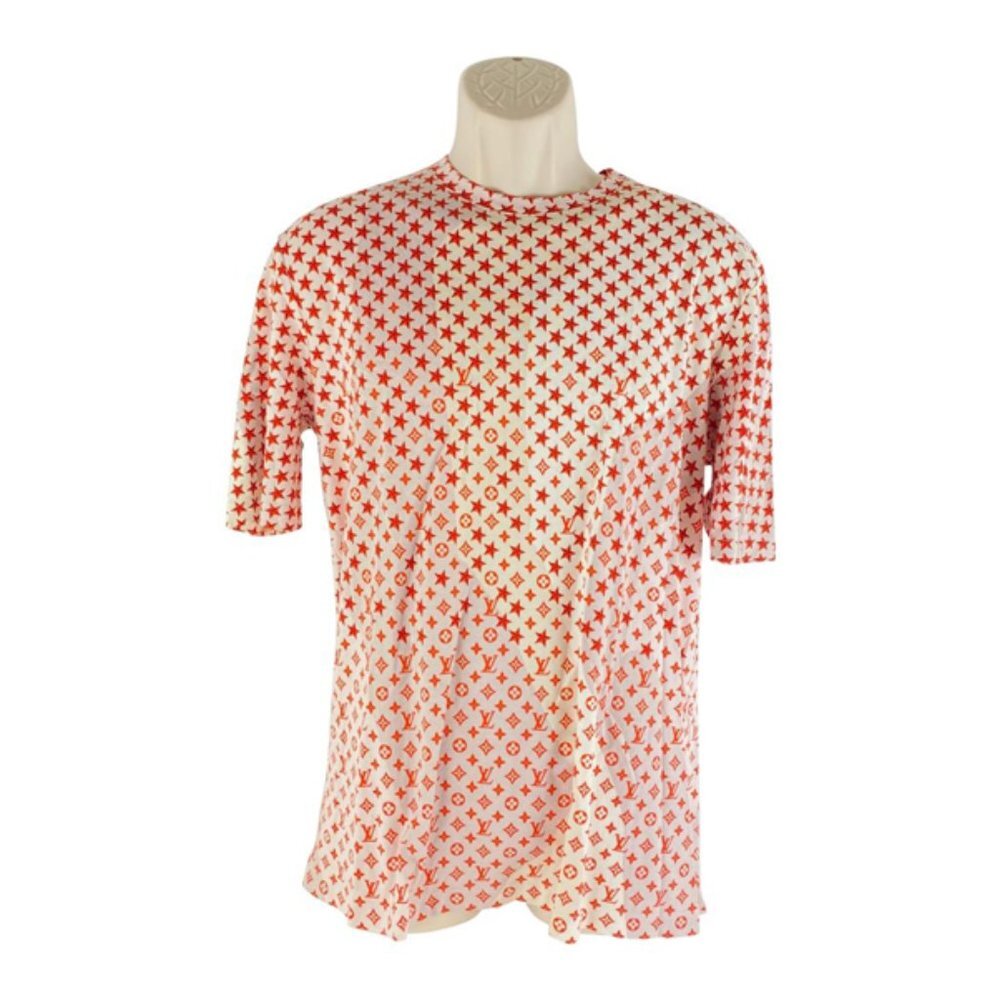 Louis Vuitton Rare Men's XL Orange Star LV Logo
